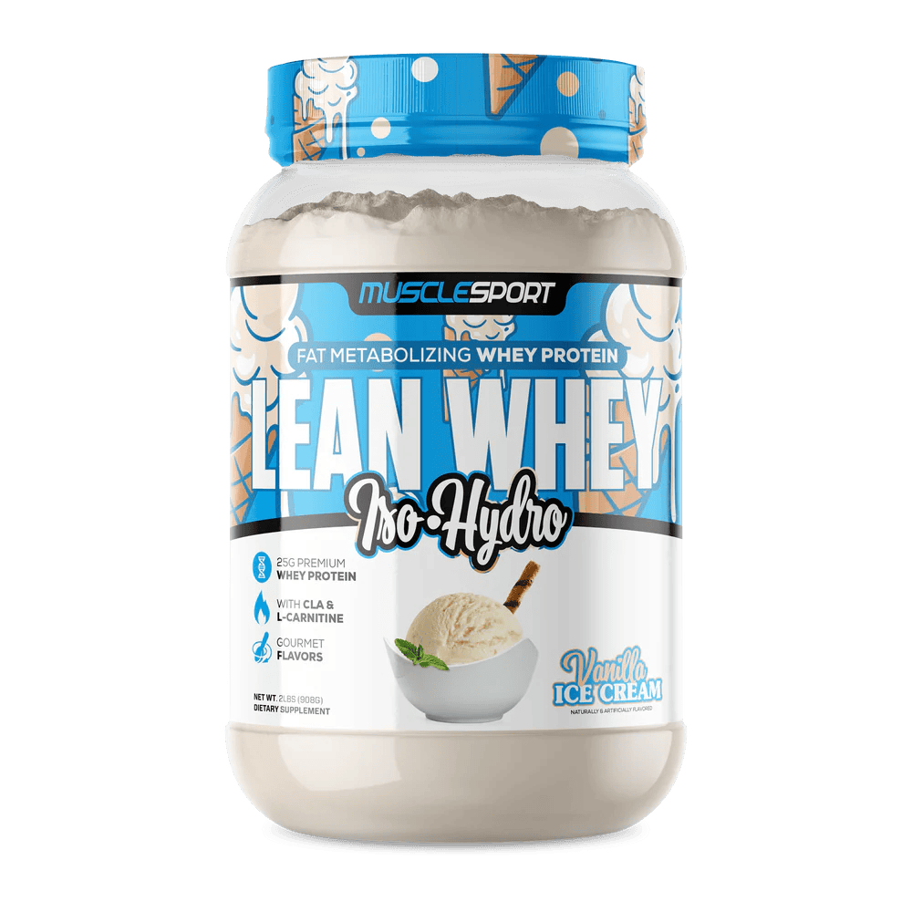 Musclesport Lean Whey Iso Hydro Gourmet Protein Vanilla 2lb