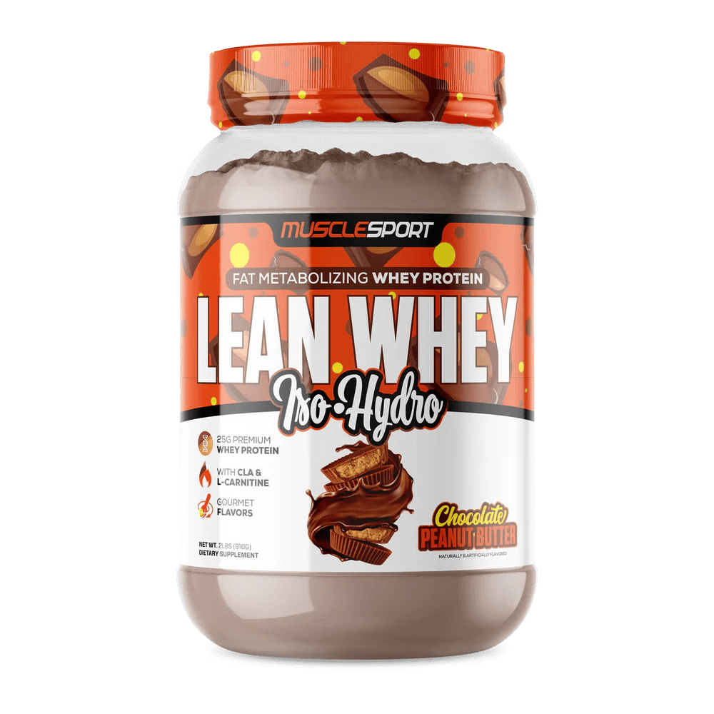 Musclesport Lean Whey Iso Hydro Gourmet Protein Choco Peanut Butter 2lb