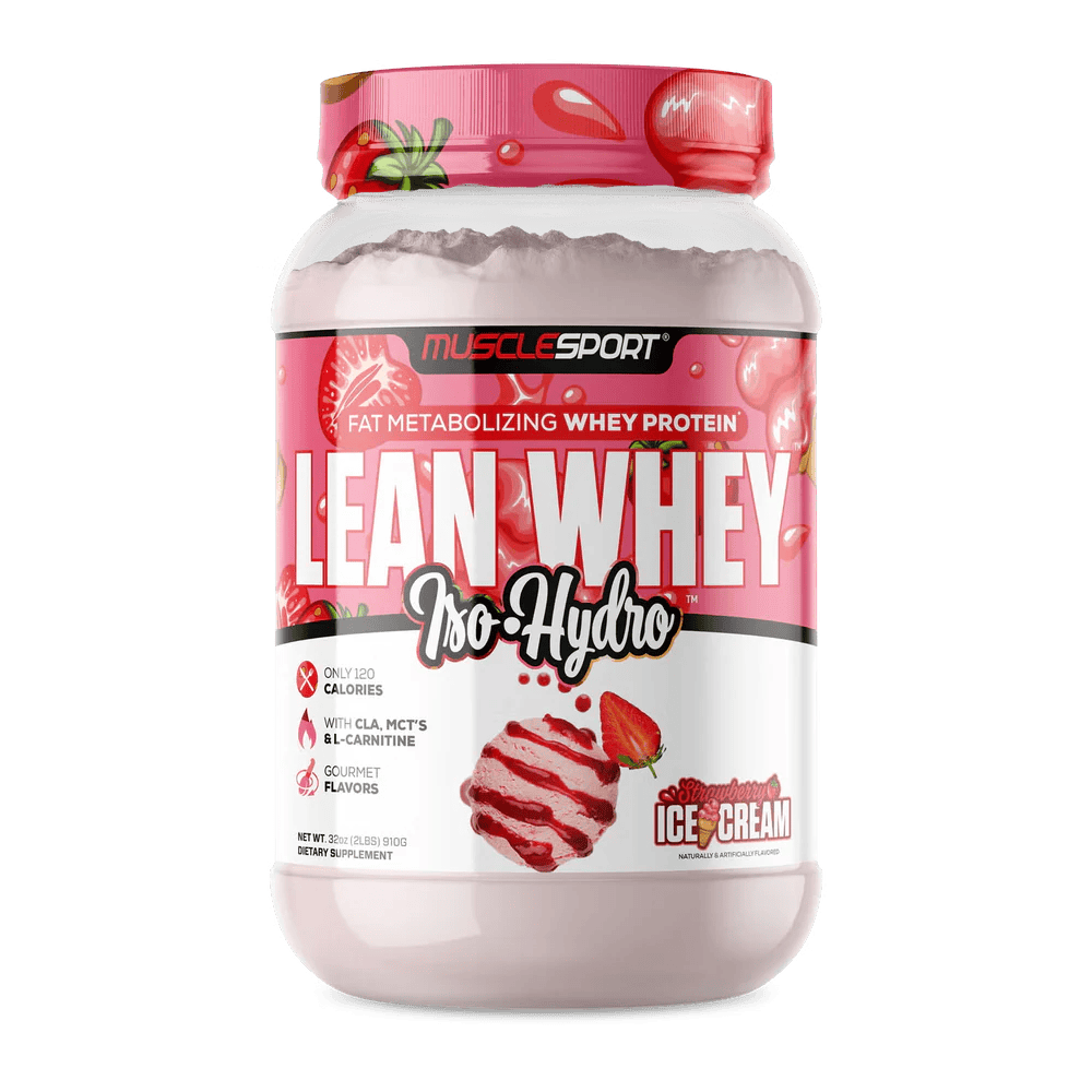 Musclesport Lean Whey Iso Hydro Gourmet Protein Strawberry 2lb
