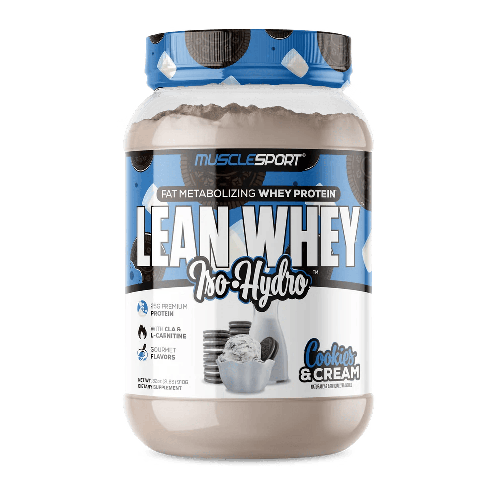 Musclesport Lean Whey Iso Hydro Gourmet Protein Cookies & Cream 2lb