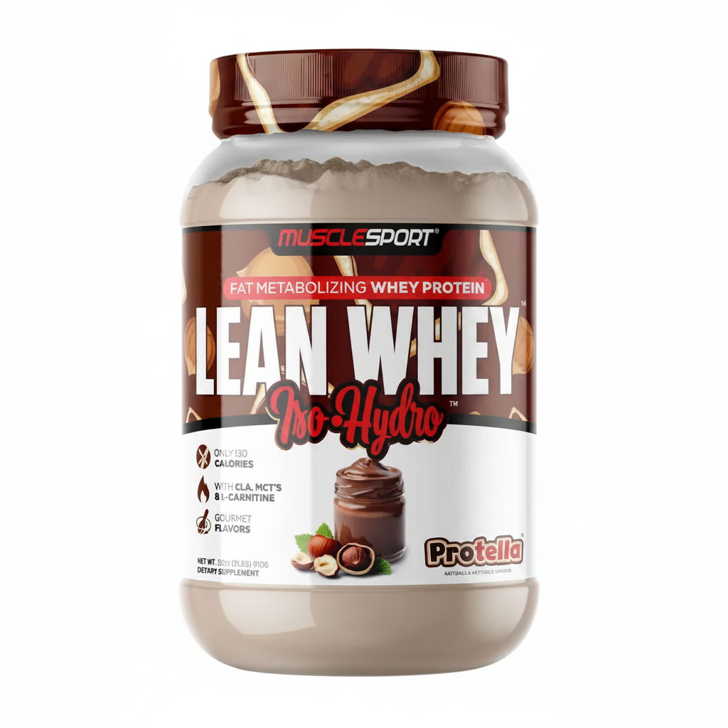 Musclesport Lean Whey Iso Hydro Gourmet Protein Protella 2lb