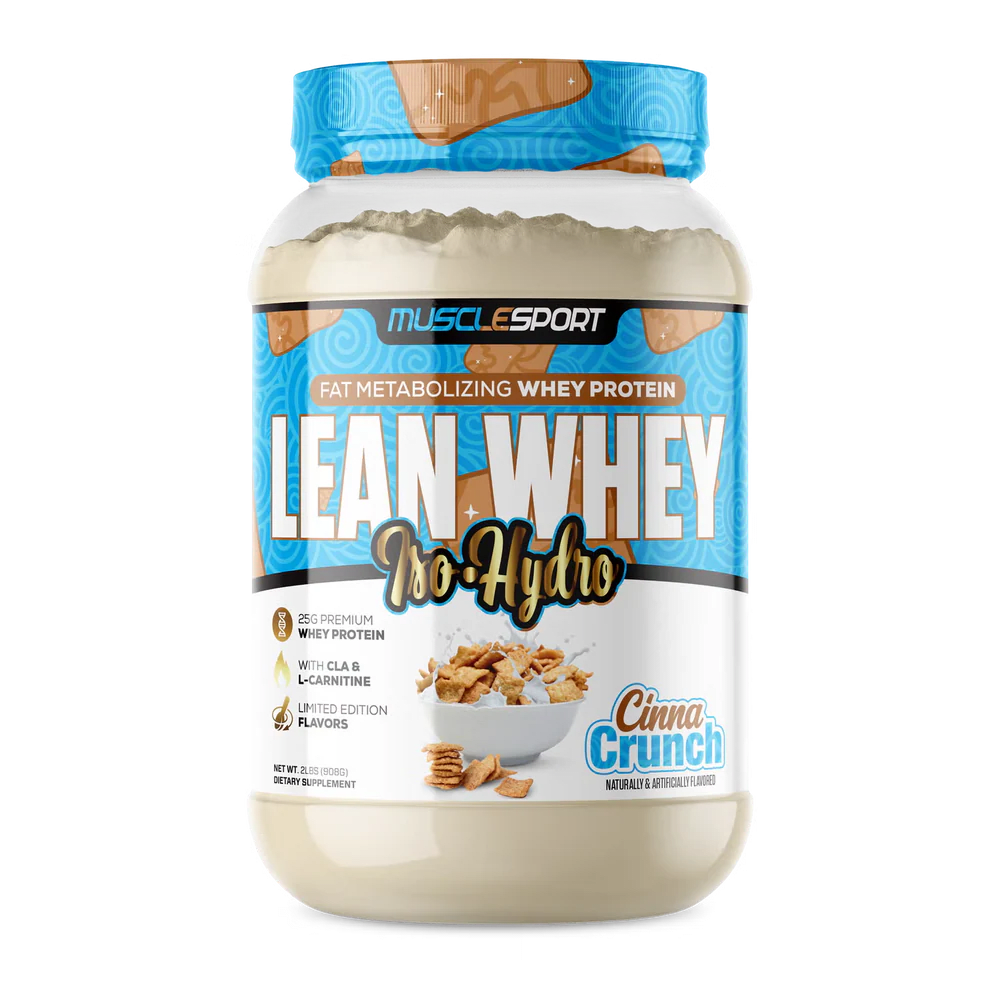 Musclesport Lean Whey Iso Hydro Gourmet Protein Cinna Crunch 2lb