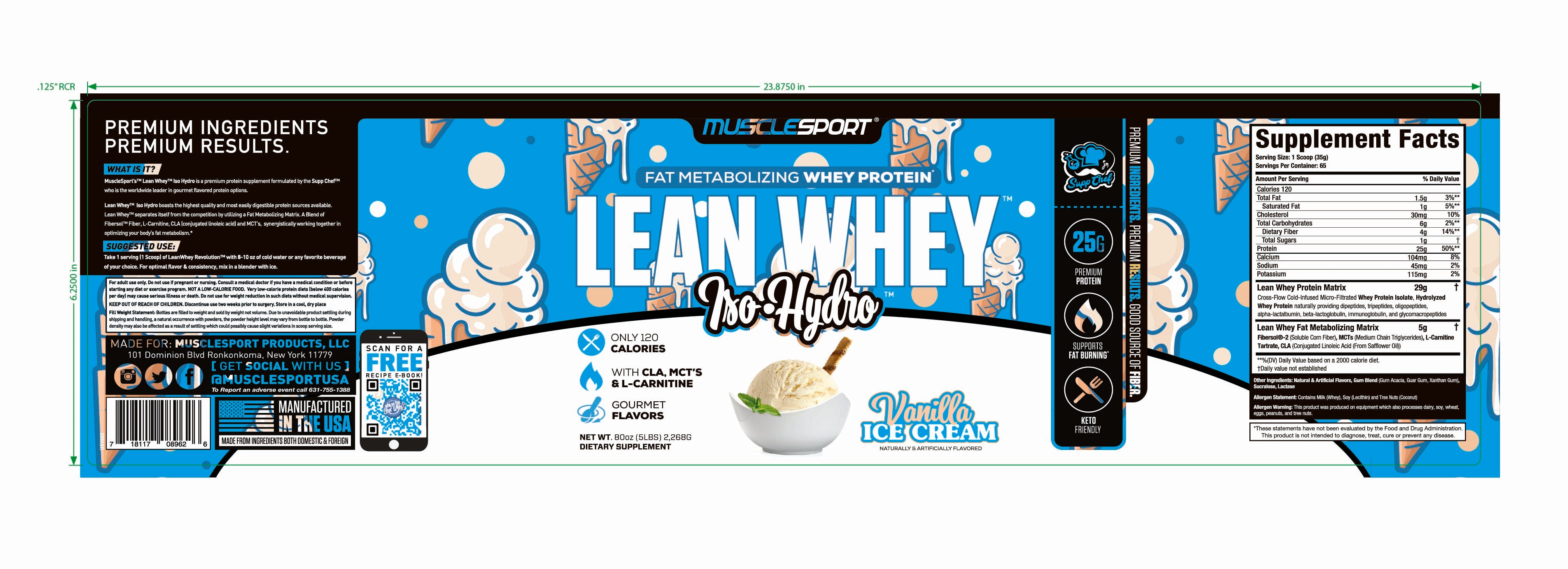 Musclesport Mass Revolution™ Mass Gainer Vanilla 6lb