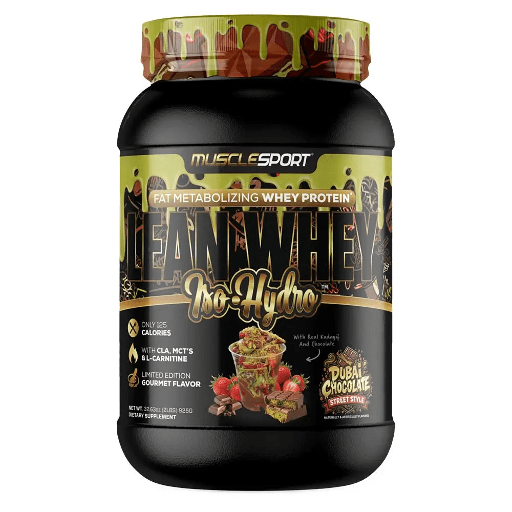 Musclesport Lean Whey Iso Hydro Gourmet Protein Dubai Chocolate "Street Style" 2lb