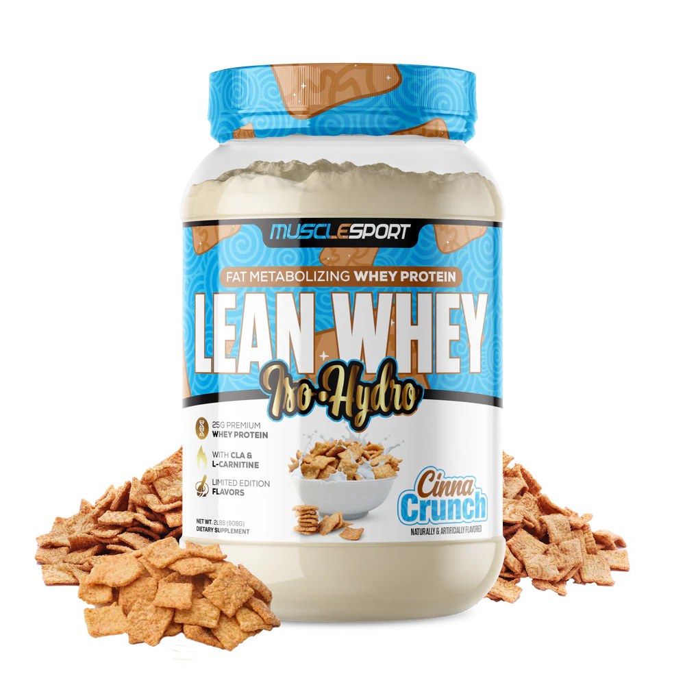 Musclesport Lean Whey Iso Hydro Gourmet Protein Cinna Crunch 2lb