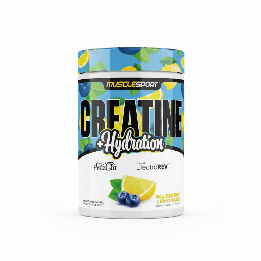 Musclesport Creatine+Hydration™ Blueberry Lemonade 300Grams