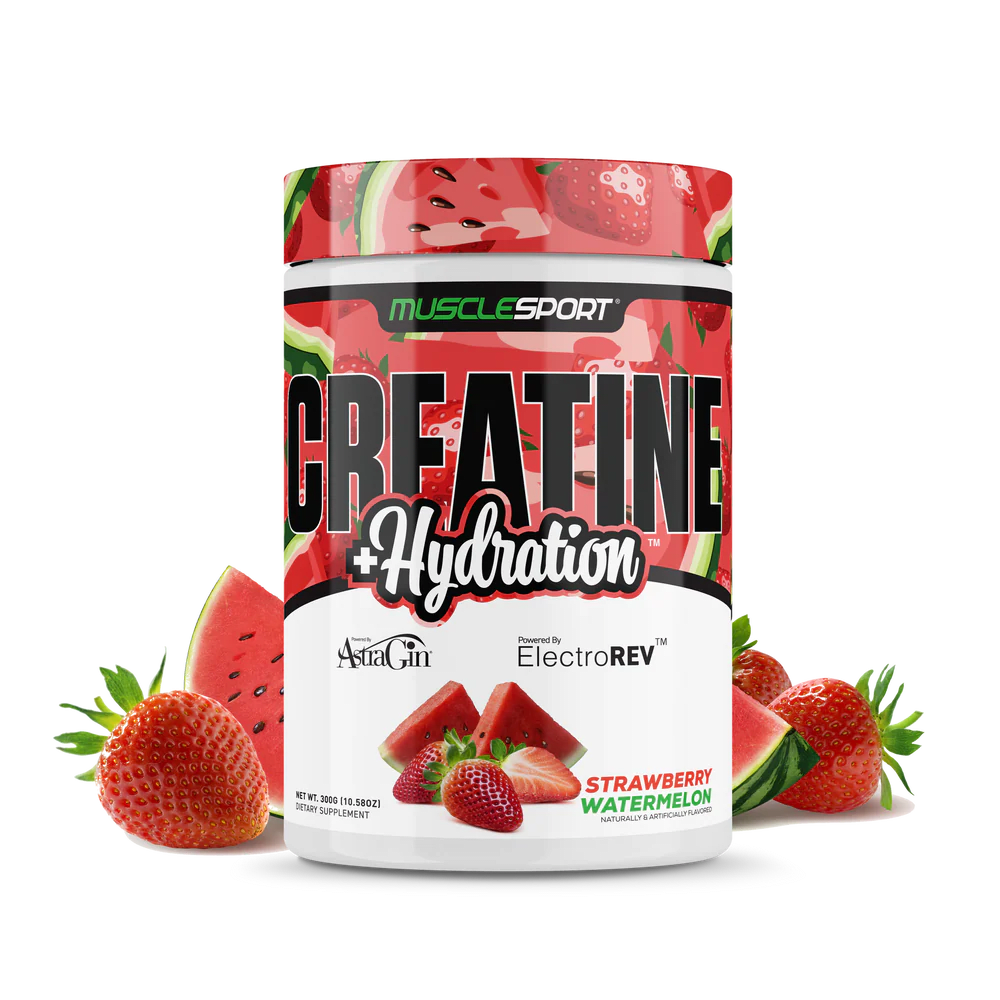 Musclesport Creatine+Hydration™ Strawberry Watermelon 300Grams