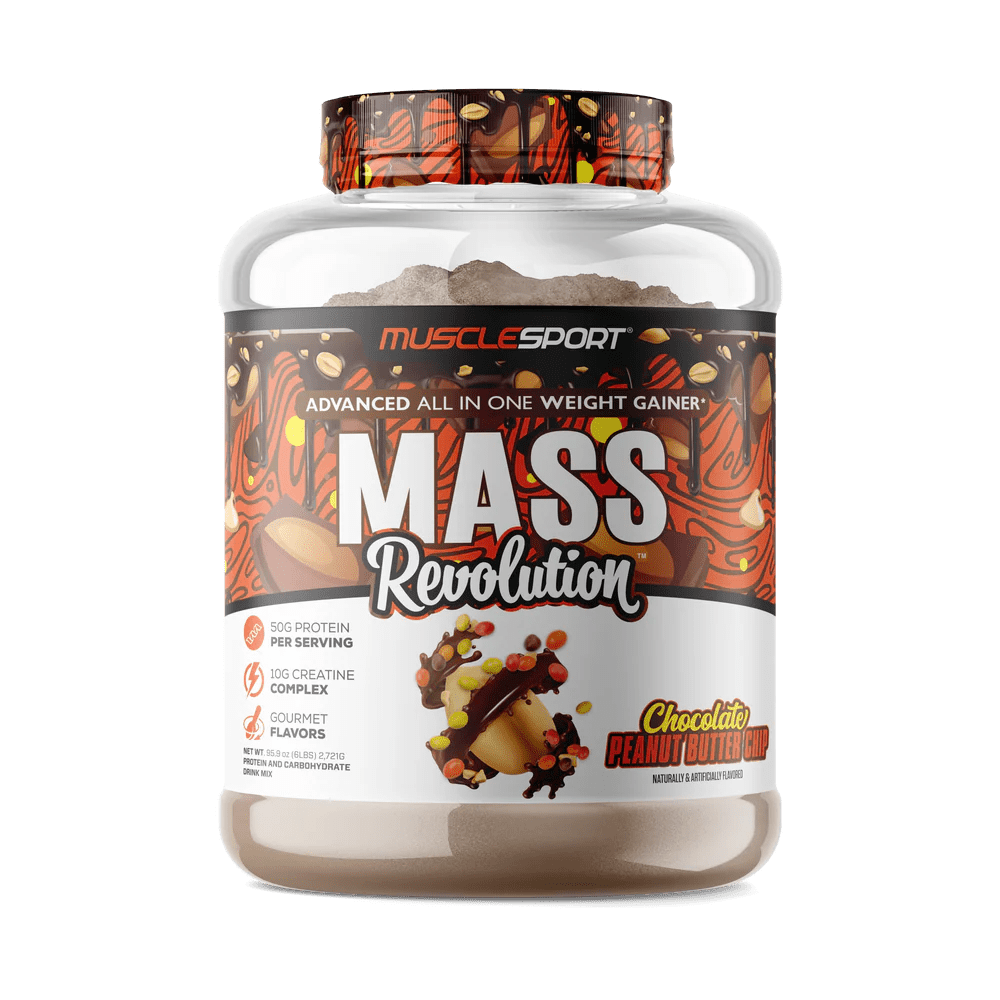 Musclesport Mass Revolution™ Mass Gainer Chocolate Peanut Butter Chip 6lb