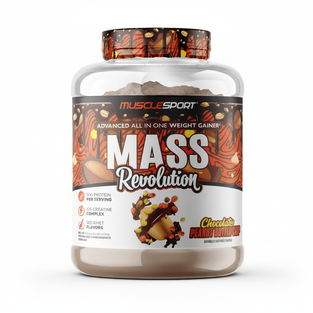 Musclesport Mass Revolution™ Mass Gainer Chocolate Peanut Butter Chip 6lb