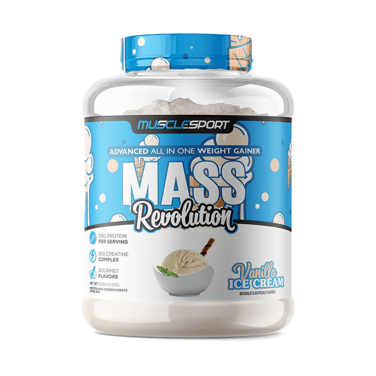 Musclesport Mass Revolution™ Mass Gainer Vanilla 6lb