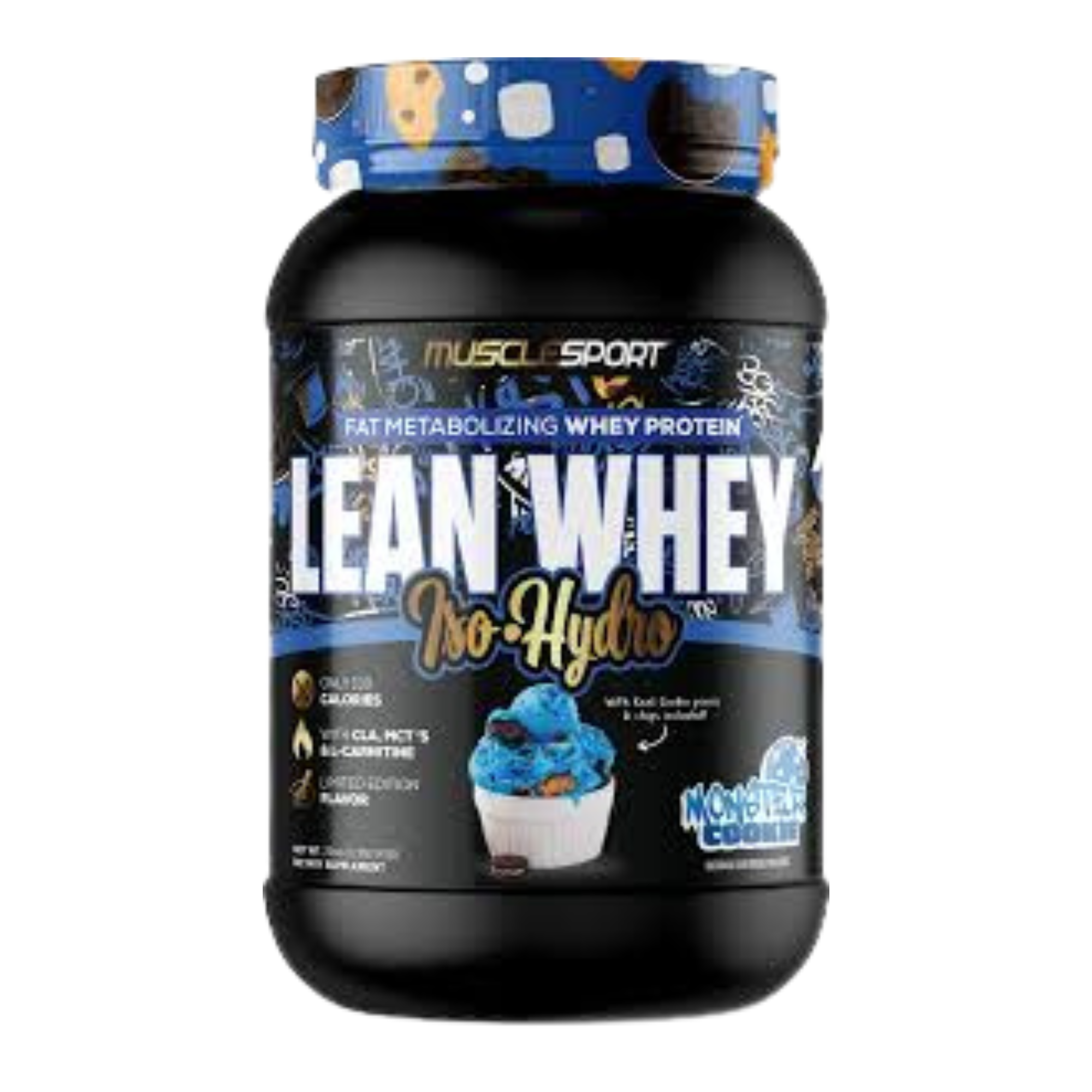 Musclesport Lean Whey Iso Hydro Gourmet Protein Monster Cookie 2lb
