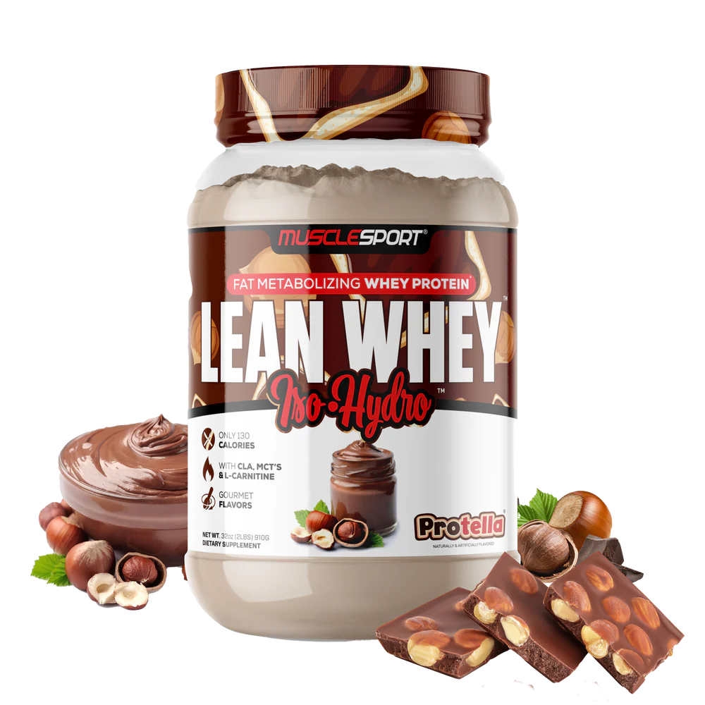 Musclesport Lean Whey Iso Hydro Gourmet Protein Protella 2lb