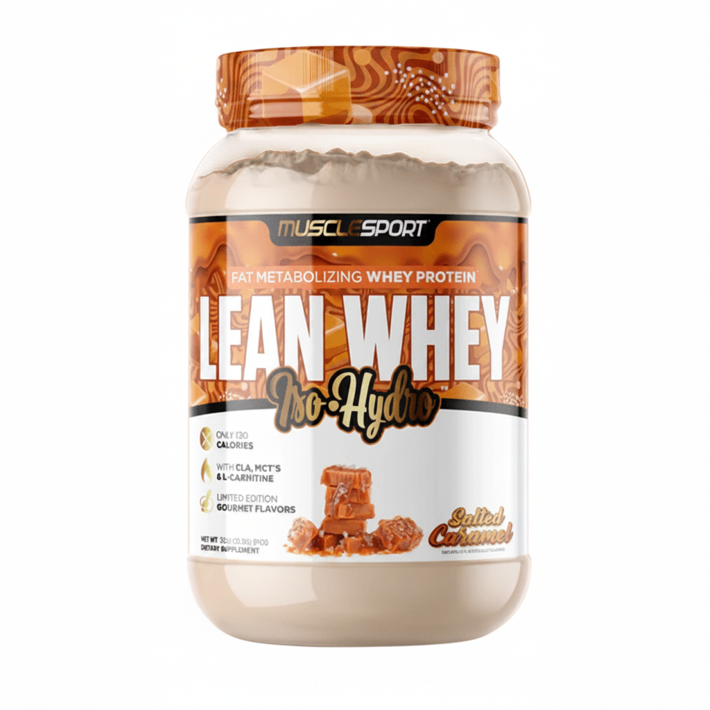 Musclesport Lean Whey Iso Hydro Gourmet Protein Salted Caramel 2lb
