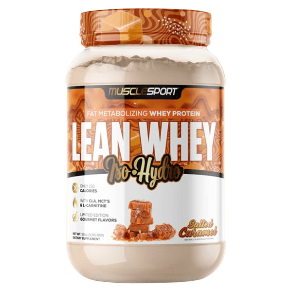 Musclesport Lean Whey Iso Hydro Gourmet Protein Salted Caramel 2lb