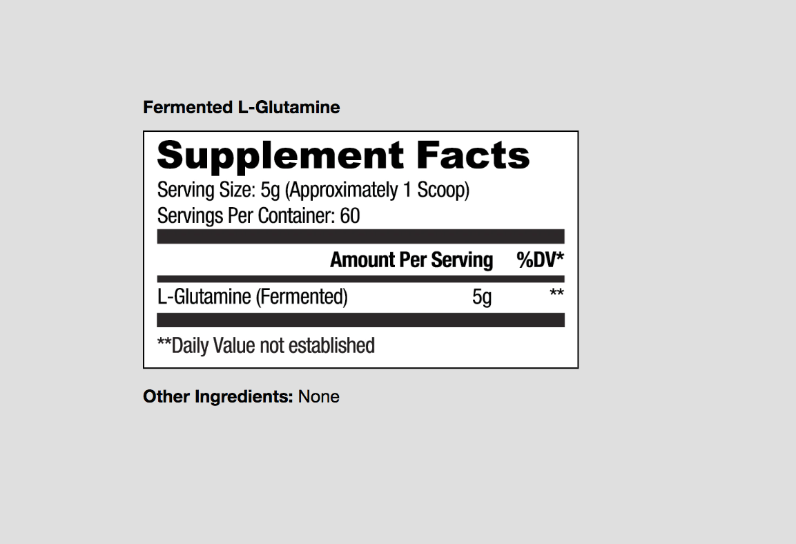 RYSE Fermented L-Glutamine 60 Serv