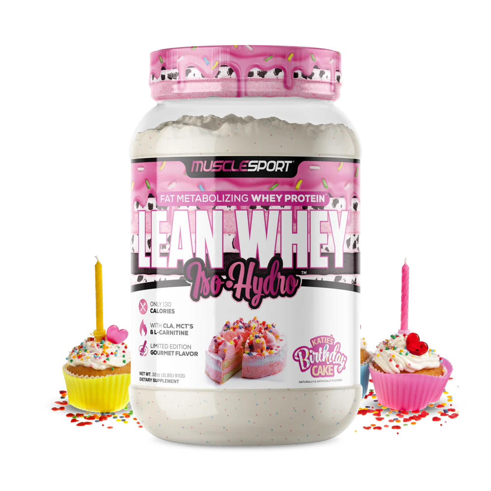 Musclesport Lean Whey Iso Hydro Gourmet Protein Birthday Cake 2lb