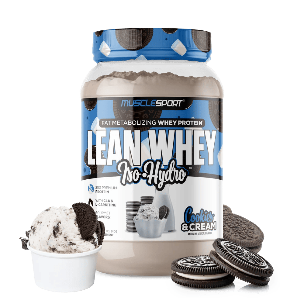 Musclesport Lean Whey Iso Hydro Gourmet Protein Cookies & Cream 2lb