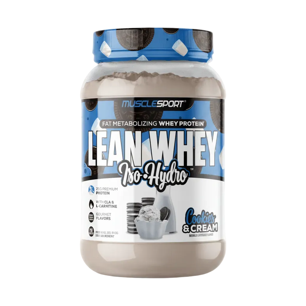 Musclesport Lean Whey Iso Hydro Gourmet Protein Cookies & Cream 2lb