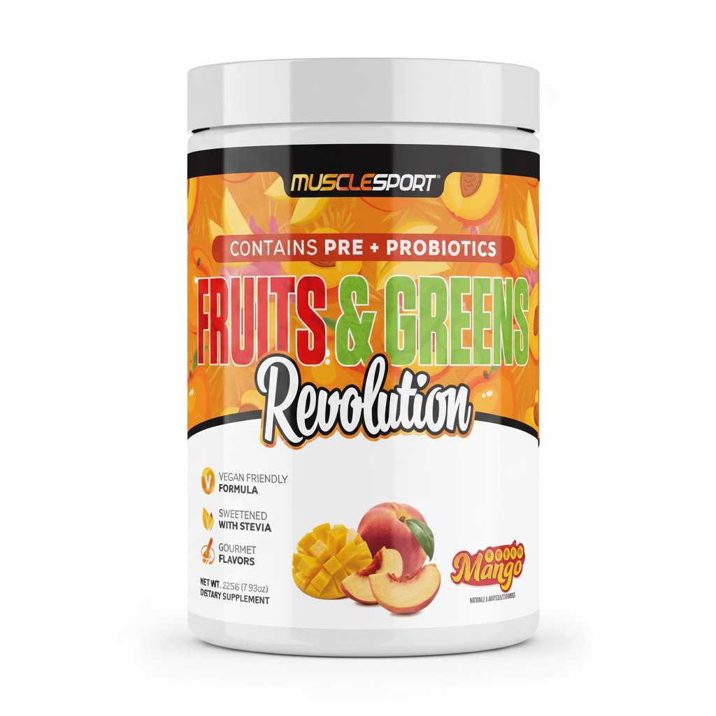 Musclesport Fruits & Greens Peach Mango