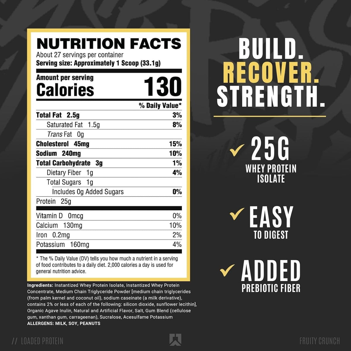 Ryse loaded protein 27 serv suppsfam