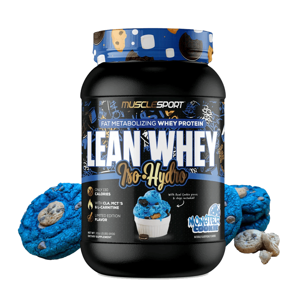 Musclesport Lean Whey Iso Hydro Gourmet Protein Monster Cookie 2lb