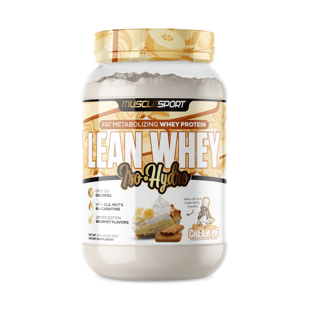 Musclesport Lean Whey Iso Hydro Gourmet Protein Nana's Banana Cream 2lb