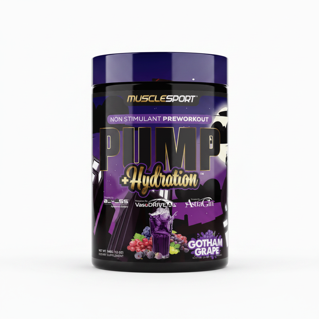 Musclesport Pump+Hydration Non Stim Pre-workout Gotham Grape - 40 Servings