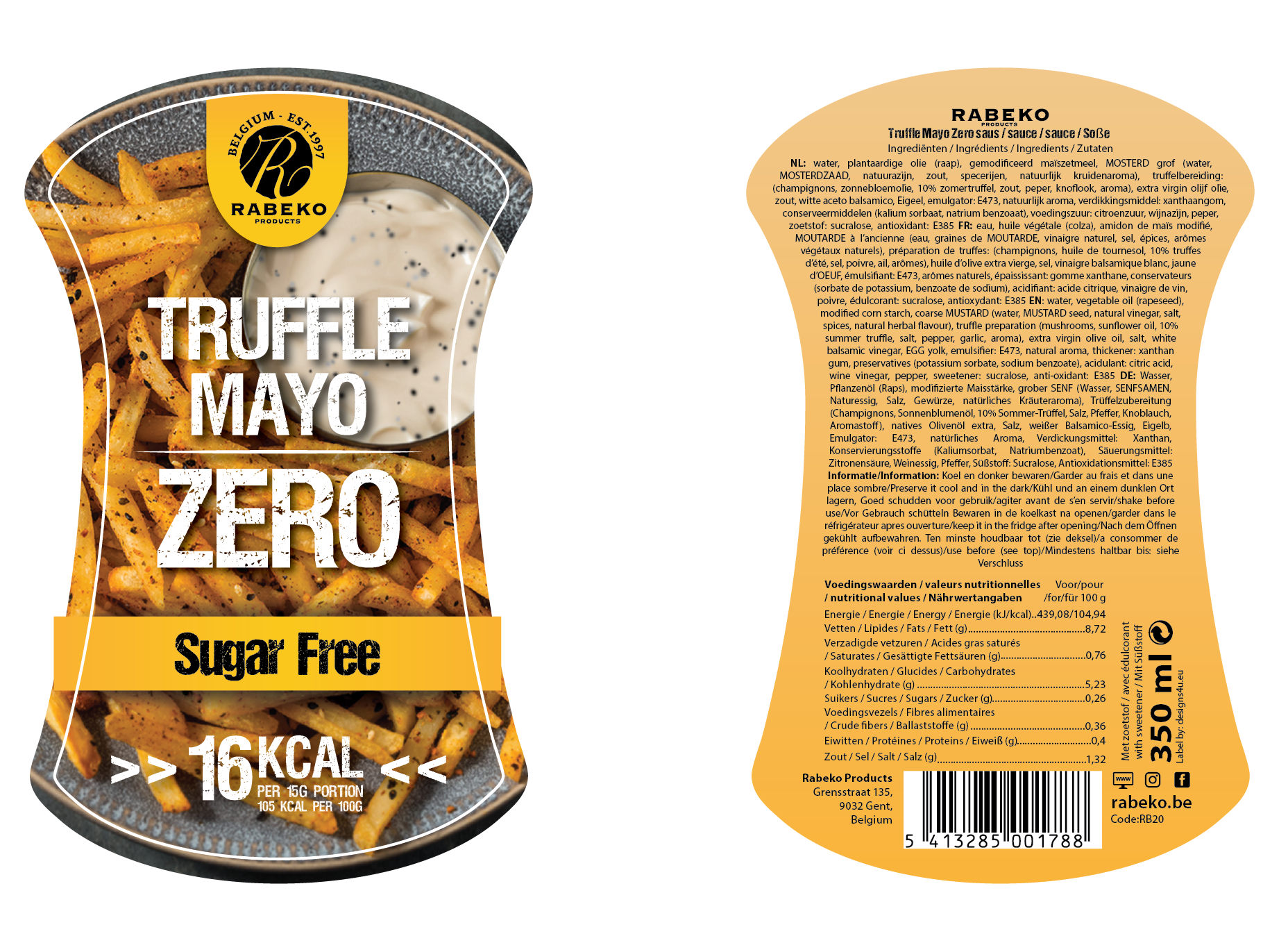 Rabeko Zero Truffle Mayo Sauce 350ml